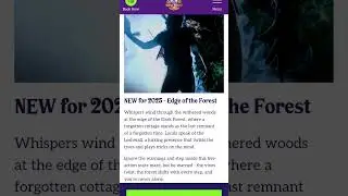 NEW FOR 25 - EDGE OF THE FOREST #altontowers #scarefest #sub #fyp #darkforest #EDGEOFTHEFOREST