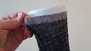 Bündchen elastisch abketten bei Toe-up-Socken
