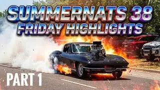 2026 Summernats 38 Friday Part 1 | Tuff St, Burnouts & General khaos!