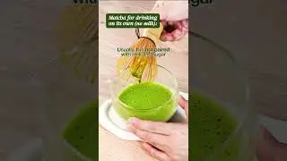 Matcha latte vs Matcha on its own