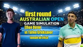 Australian Open | Ethan Quinn   vs Tallon Griekspoor  | [19 Jan 2026] | Gameplay Simulation
