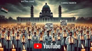 Doctors strike and candle march against the crime at RG KAR Medical college|KGMU #video #medical