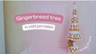 Gingerbread tree in cold porcelain | Rossy Rivera