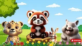 Sounds Of Wild Animals: Leopard, Red panda, Wombat, Hare | Music For Relax