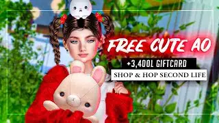 FREE CUTE AO + 3700L GIFTCARD |  SL19B Shop & Hop | Second Life Free Gifts