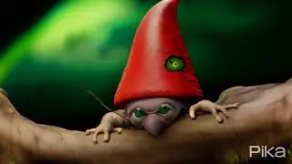 Маленький недовольный гном #art #animation #digitalart #gnomes #otherworld #fantasy