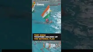 Vadodara swimmers make a splash: Celebrate Republic Day in unique style | #shorts