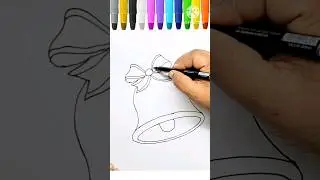 Christmas bell drawing| #christmas #bell #drawing