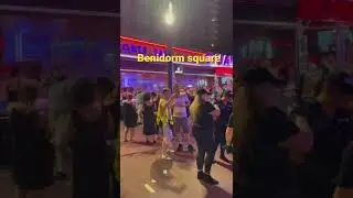 Benidorm square nightclub strip #benidorm #nightclubs