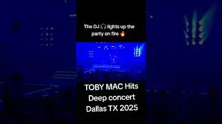 Lit 🔥 Christian party at Toby Mac Hits Deep concert in Dallas TX 2025 #Djset #Jesus #Godfirst #lit
