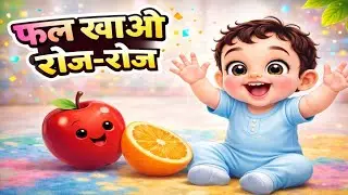 🍎🍌 Fruit Song for Kids | Eat Fruits Everyday | Fun Baby Rhymes | Healthy Habits Song