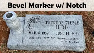 Engraving Bevel Marker W/ Notch for Flower Vase