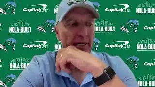 Tulane coach Willie Fritz talks Wave's 24-8 win at Florida Atlantic, Michael Pratt's passing record