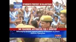 Students protest in Rajasthan