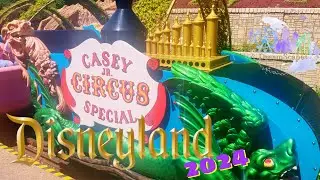 [NEW!] 4K Casey Jr  Circus Train + Storybook Malfunction 😵&zwj;💫 - DISNEYLAND 2024✨ FULL RIDE