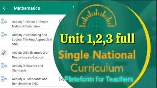 SNC Math unit (1,2,3)  full|Easy  step by step solved|SNC Training 2021