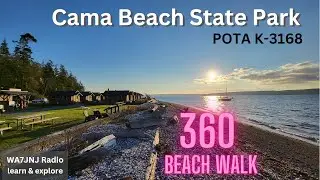 Cama Beach State Park | 360 Beach Walk - after POTA activation