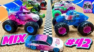 Toy Monster Truck Unboxing & Racing Tournament | Episode #56 | All New Series #42 + DOUBLE TRACKS? 