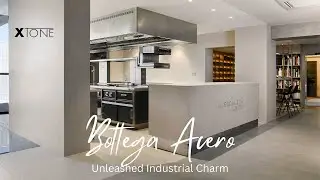 Unleash the Industrial Charm with Xtone Bottega Acero Worktops