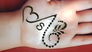 A tatto mehndi design||A alphabet mehndi design trick||latest mehndi trick 2026 