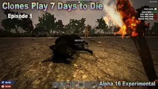 Clones Play 7 Days to Die A16 Experimental Episode 1
