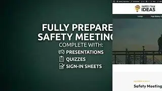 Check out the new SafetyTalkIdeas.com