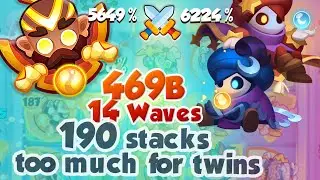MONK 190 Stacks Beats TWINS 469 Billion - RUSH ROYALE