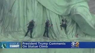 President Trump Praises Statue Rescue Team