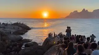 Pôr do Sol na Pedra do Arpoador
