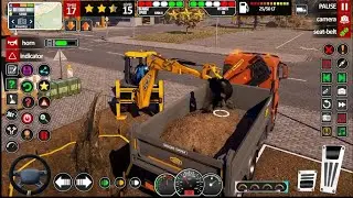 Contraction road city JCB dumper #jcbcartoon #gaming #games #jcb3dxmachine #travel #tractorjcb #jcb