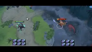 Wraith King vs Legion Commander with 6x Moonshards