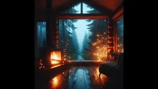 Heavy Rain on Wooden Cabin Roof | 1 Hour Deep Sleep & Relaxation (No Thunder)