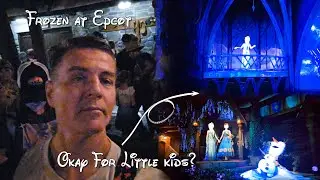 RIDE FROZEN at Disney's Epcot. Is Frozen okay for little kids? Take the ride and see... with Queue