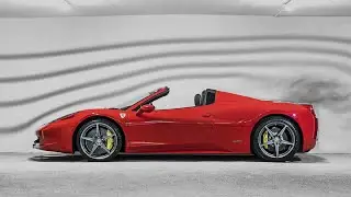 Ferrari 458 Spider - Wind Tunnel animation