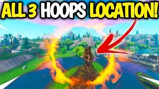 'Launch through Flaming Hoops with a Cannon' All 3 Flaming Hoop Location! Fortnite WEEK 10 SEASON 8