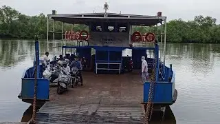 Ferryboat Crossing Pomburpa-Chorao Route | Mapusa River | Goa