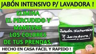 🔝 cómo hacer JABÓN para LAVADORA,  RENDIDOR, y  conserva  LOS COLORES / Dulce y Natural.