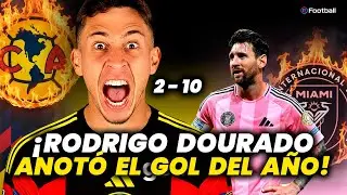 CLUB AM&Eacute;RICA GOLE&Oacute; A INTER MIAMI DE MESSI  EL GOL DE RODRIGO DOURADO ES INCRE&Iacute;BLE