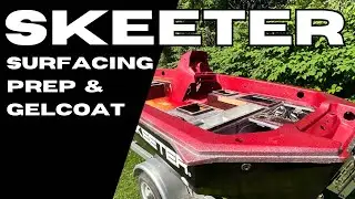 1978 Skeeter Bass Boat Restoration:  Surfacing the Hull & Spraying Gelcoat