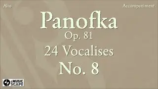 Panofka Op.81, 24 Vocalises No.8 (Alto)