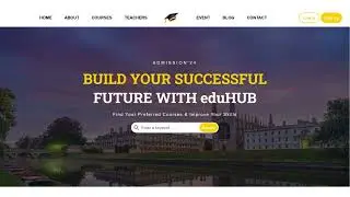 Complete Responsive Education Website Using HTML CSS | Responsive web design tutorial