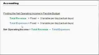 Finding Net Operating Income in Flexible Budget (Accounting)