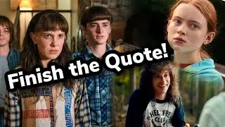 Stranger Things Season 4 Finish The Sentence Challenge!