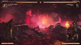Mortal Kombat 1 Scorpion Vs General Shao (Brutality)