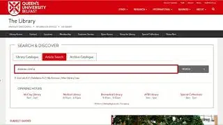 Using Article Search