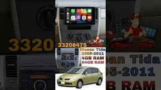 Nissan Tida Replaced Screen,upgrade installation Car Play Android Screen bright king#car #shorts