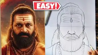 Kantara Rishab Shetty Drawing | Kantara Chapter 1 Rishab Shetty Drawing