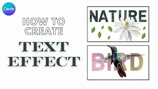 🔥Canva Typography Hacks: Design Eye-Catching Text in Minutes! #canva #tutorial #texteffect