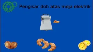 Mesin Pembuat Croissant dan Pastri Pengkisar Doh Atas Meja Elektrik Kecil#pembungkusdoh