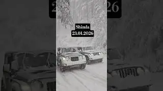 First Snowfall in Shimla ❤️ ❄️ 🌨️#shimla #manali #spitivalley #himachal #snow #snowfall #himachal